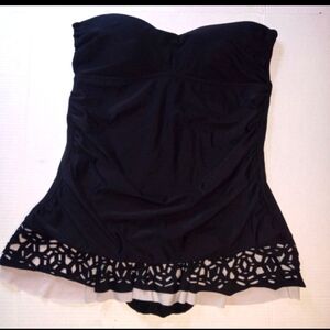 Aqua Green strapless one piece